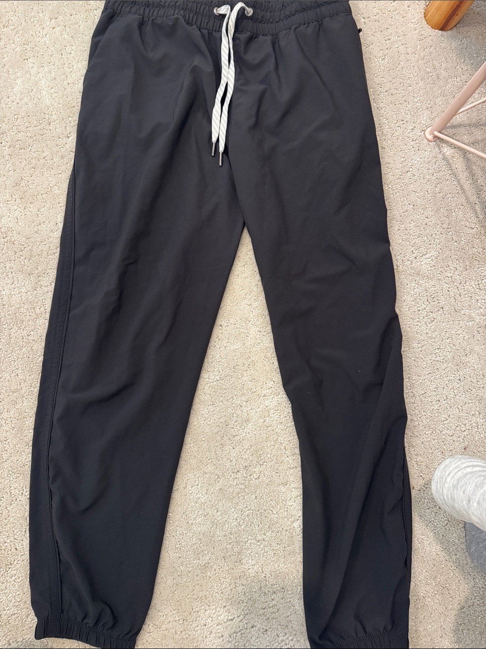 Black Drawstring Jogger Pants - Classic Athletic Fit